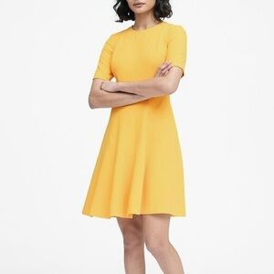 Banana Republic Yellow Mini Dress